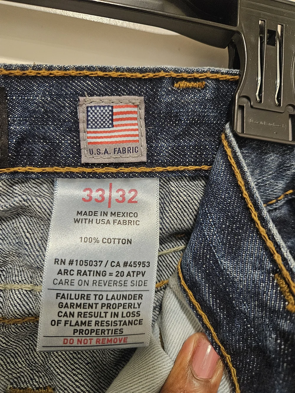Ariat Dark Blue Relaxed Bootcut Mens Jeans with Utility Pocket # 933